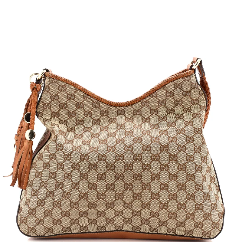 Ladies Gucci Dionysus bags with a detachable shoulder strapMarrakech Hobo GG Canvas Medium