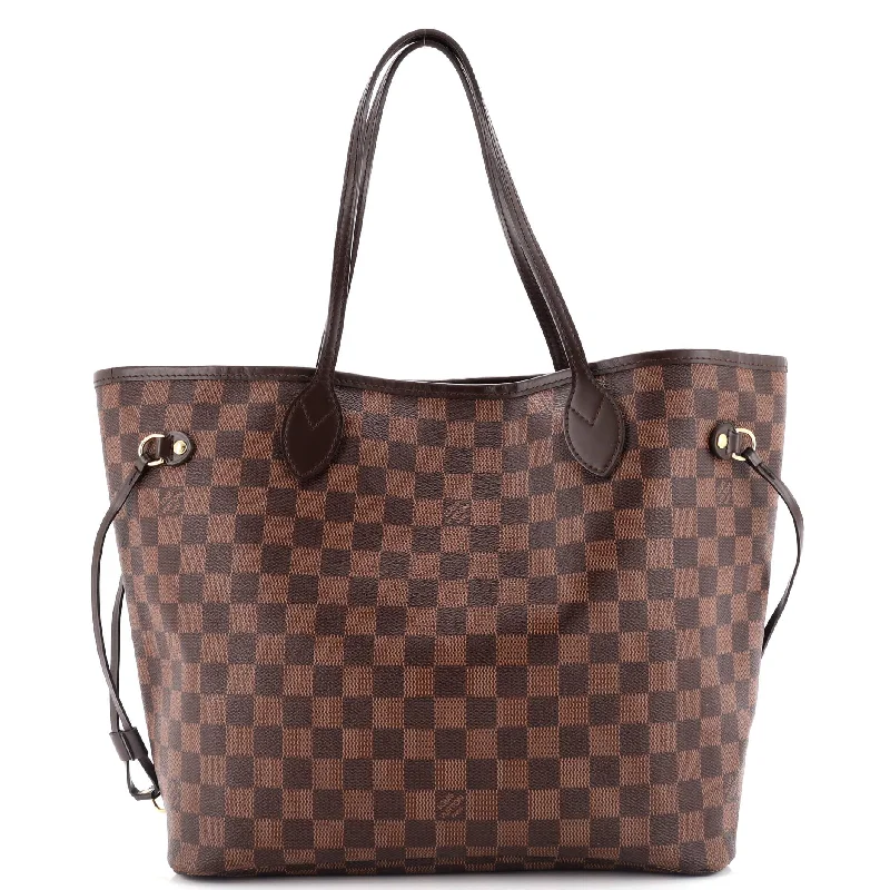 Louis Vuitton tote bags with a water - resistant coating for outdoor useNeverfull NM Tote Damier MM