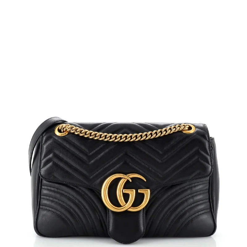 Women Gucci backpacks with a luxurious leather finishGG Marmont Flap Bag Matelasse Leather Medium