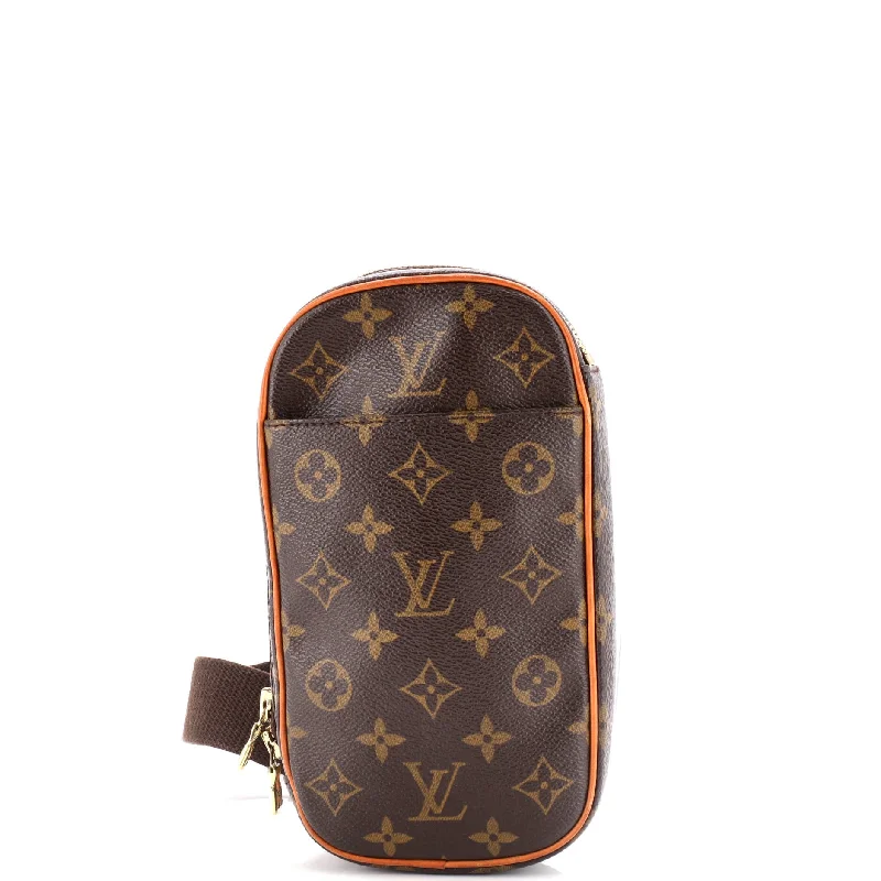 Ladies Louis Vuitton shoulder bags with a single - handle silhouettePochette Gange Monogram Canvas