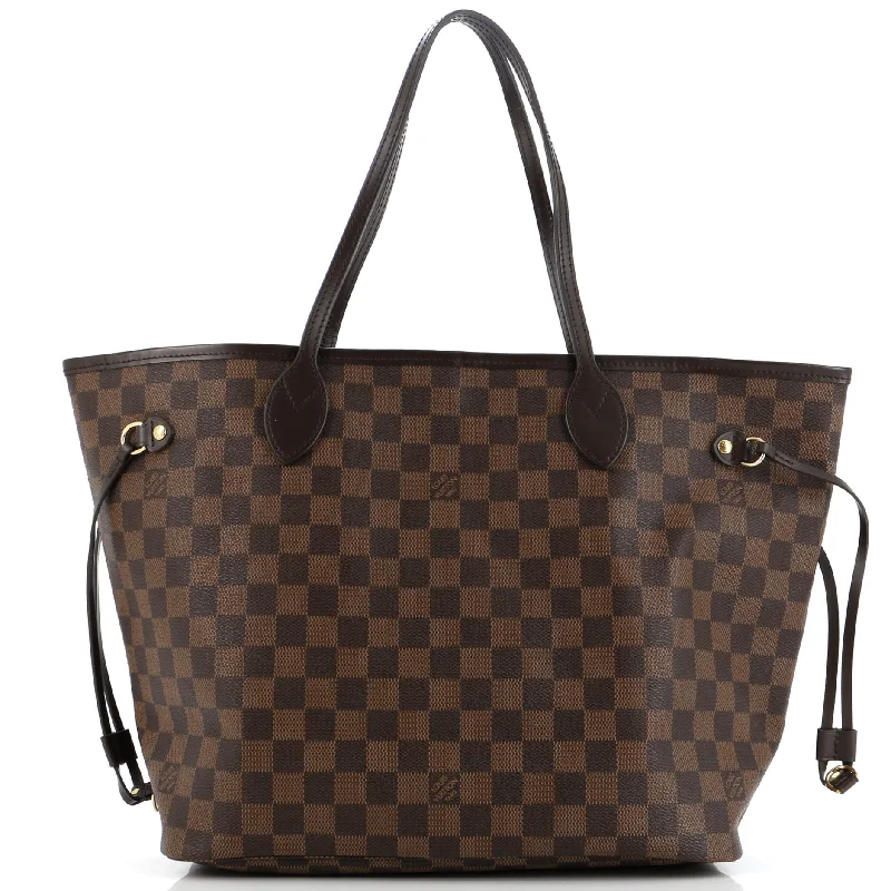 Louis Vuitton bags with a detachable mobile phone holder for convenienceNeverfull NM Tote Damier MM