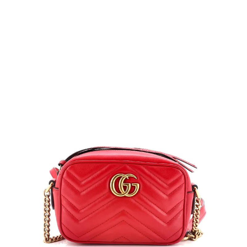 Women Gucci Sylvie bags featuring the signature web stripeGG Marmont Shoulder Bag Matelasse Leather Mini