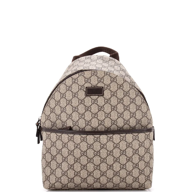 Gucci Marmont bags for women with a contrast - colored interiorFront Pocket Backpack GG Coated Canvas Small