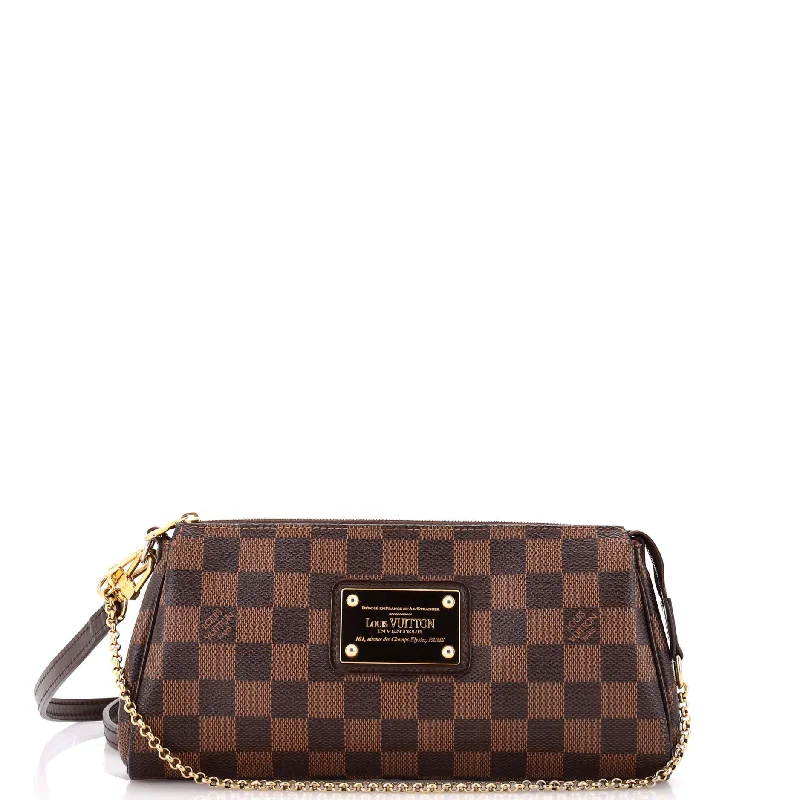 Louis Vuitton bags with a front - flap pocket for quick - access itemsEva Handbag Damier