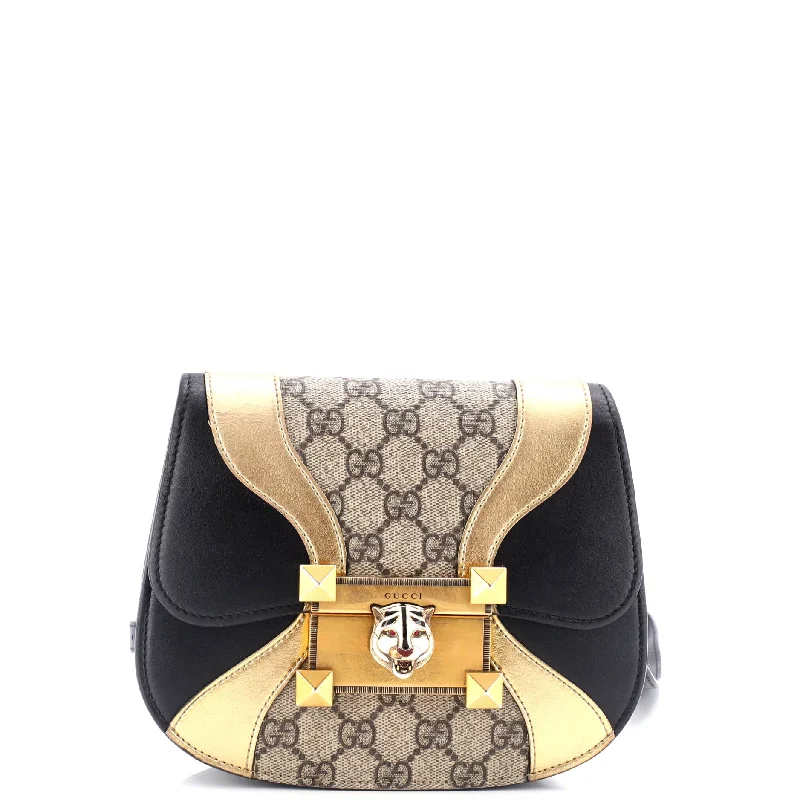 Gucci tote bags for women with a printed Gucci logoOsiride Shoulder Bag GG Coated Canvas and Leather Small