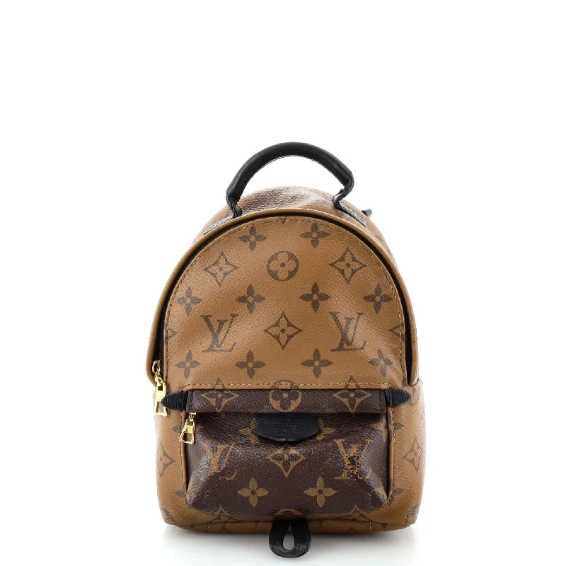 Christian Dior bags with a quilted pattern and gold - toned hardwarePalm Springs Backpack Reverse Monogram Canvas Mini