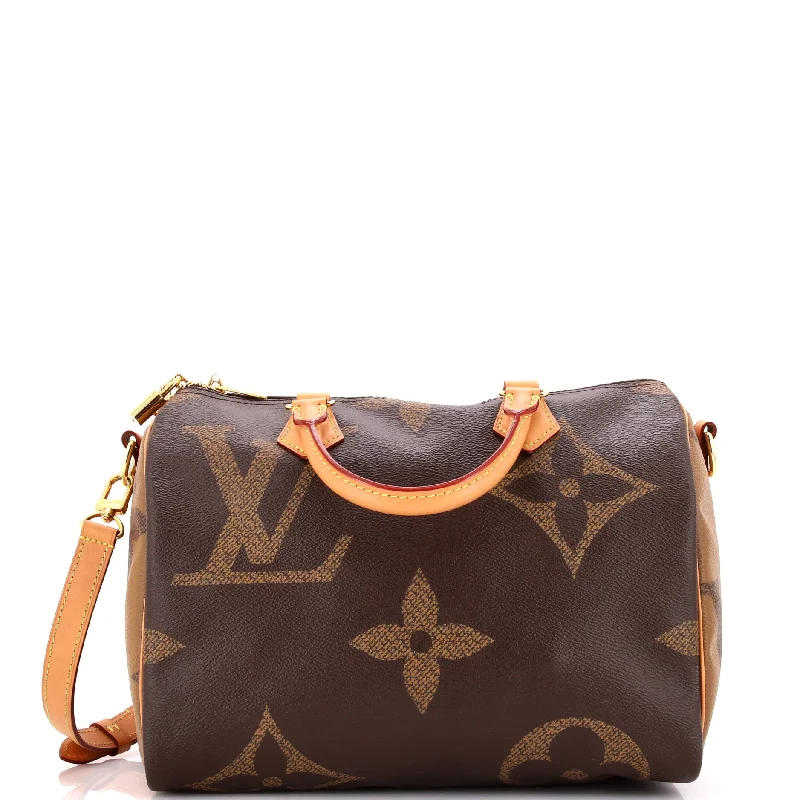 Louis Vuitton Alma bags with a leather - wrapped handle for a luxurious feelSpeedy Bandouliere Bag Reverse Monogram Giant 30