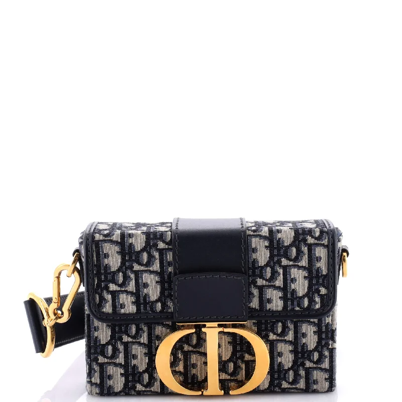 Christian Dior bags with a quilted pattern and gold - toned hardware30 Montaigne Box Bag Oblique Canvas