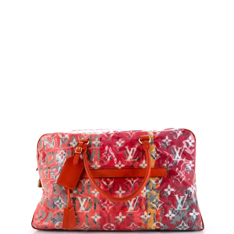 Louis Vuitton bags with a zip - around closure for enhanced securityPulp Weekender Bag PVC Over Monogram Denim GM