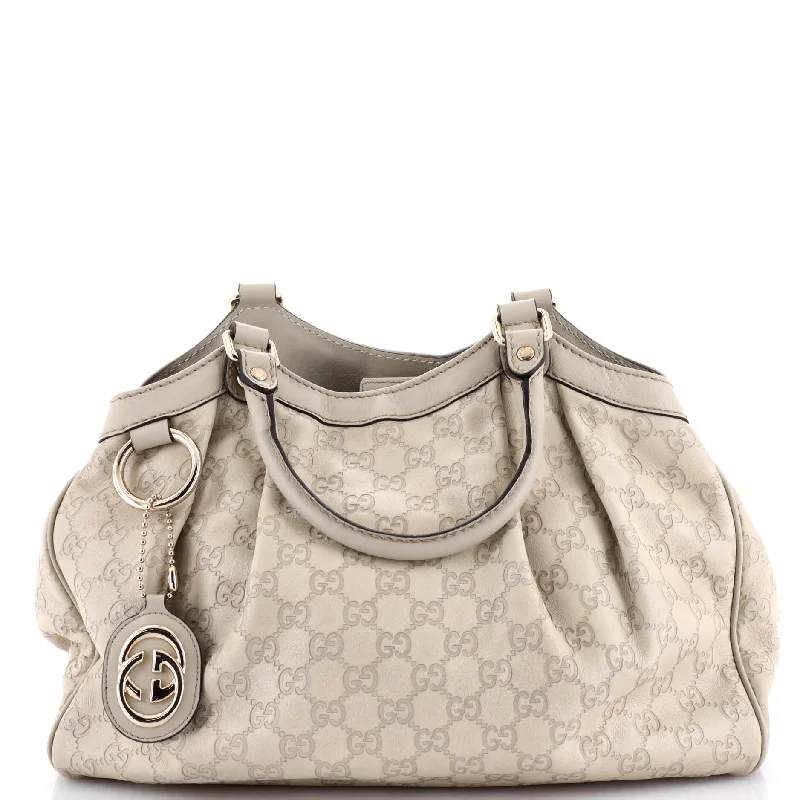 Ladies Gucci shoulder bags with a magnetic - closure flapSukey Tote Guccissima Leather Medium