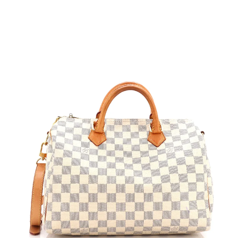 Louis Vuitton bags with a front - zip pocket for small items like keysSpeedy Bandouliere Bag Damier 30