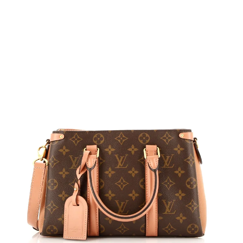 Louis Vuitton bags with a detachable mirror inside for on - the - go touch - upsSoufflot Tote Monogram Canvas with Leather BB