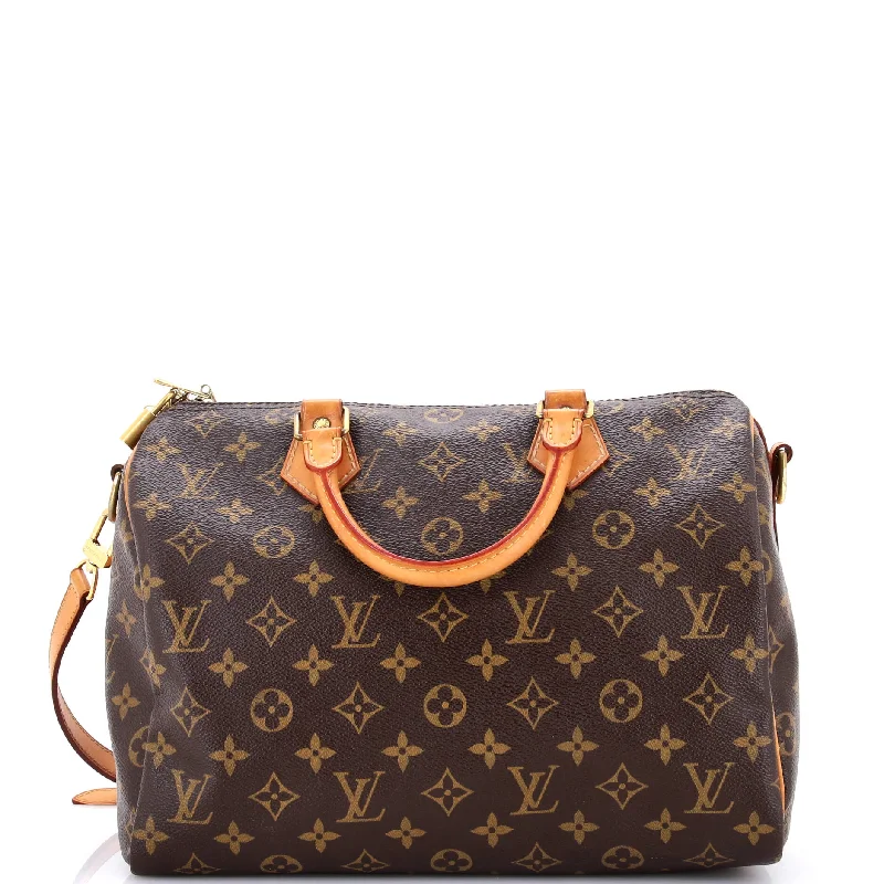 Ladies Louis Vuitton Capucines bags with gold - toned hardwareSpeedy Bandouliere Bag Monogram Canvas 30