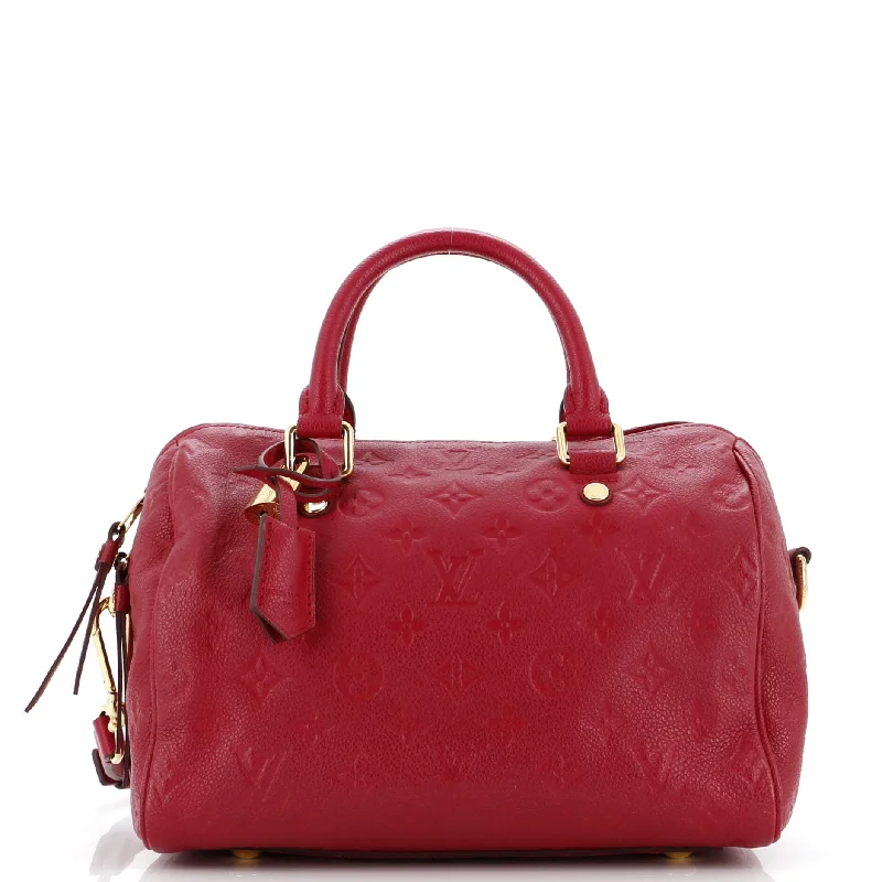 Christian Dior Saddle bags with a distressed leather finishSpeedy Bandouliere Bag Monogram Empreinte Leather 25