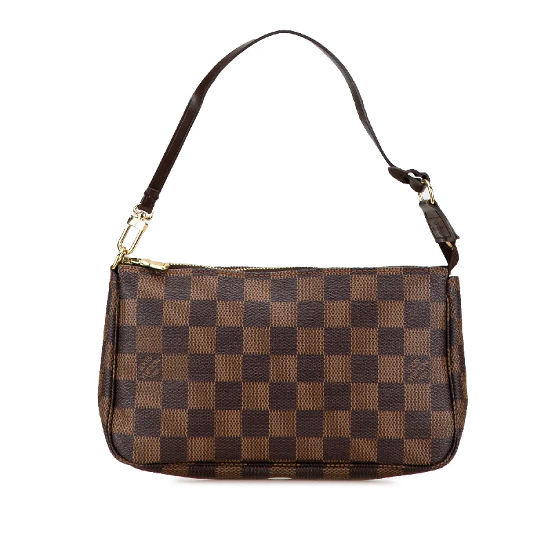 Louis Vuitton crossbody bags with adjustable shoulder straps for comfortBrown Louis Vuitton Damier Ebene Pochette Accessoires Shoulder Bag