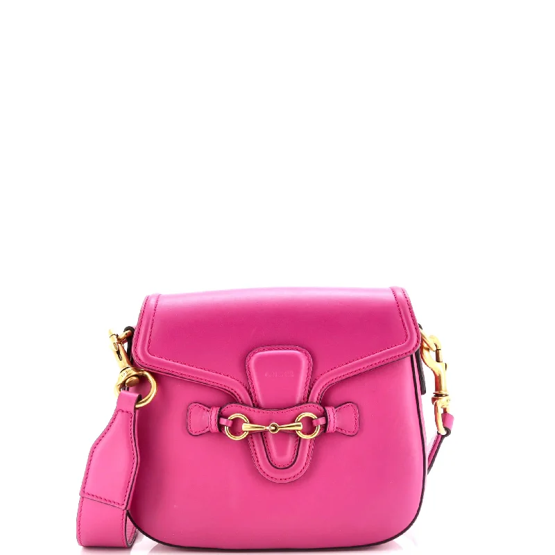 Christian Dior crossbody bags with a front - flap pocket for easy accessLady Web Shoulder Bag Leather Medium