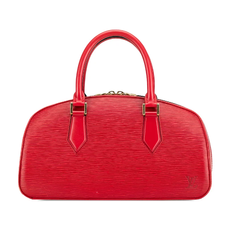 Louis Vuitton handbags with a patent - leather finish for a shiny lookRed Louis Vuitton Epi Jasmine Handbag