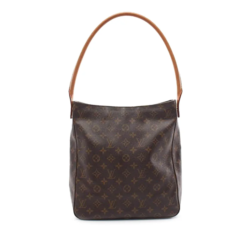 Louis Vuitton Twist bags with a crystal - embellished LV - turnlockBrown Louis Vuitton Monogram Looping GM Shoulder Bag