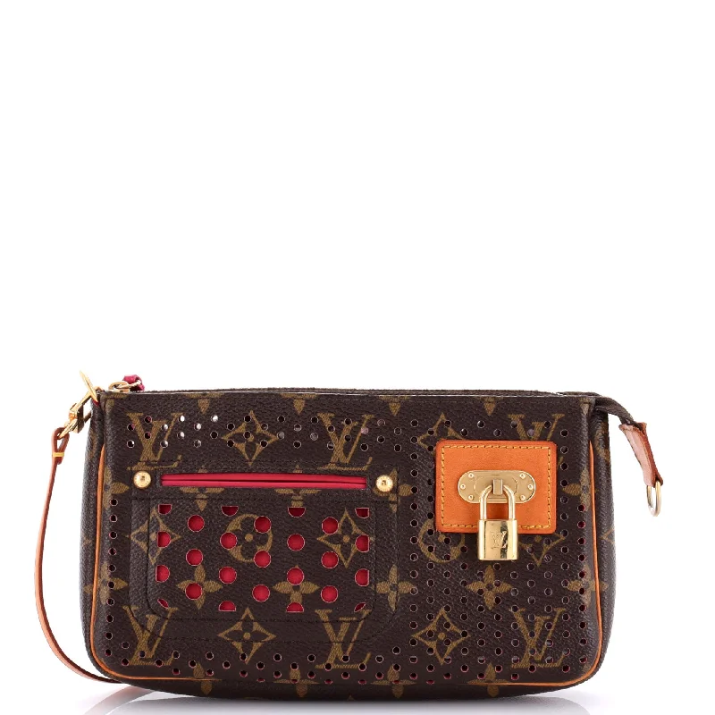 Louis Vuitton bags with a zippered interior pocket for better organizationPochette Accessoires Perforated Monogram Canvas