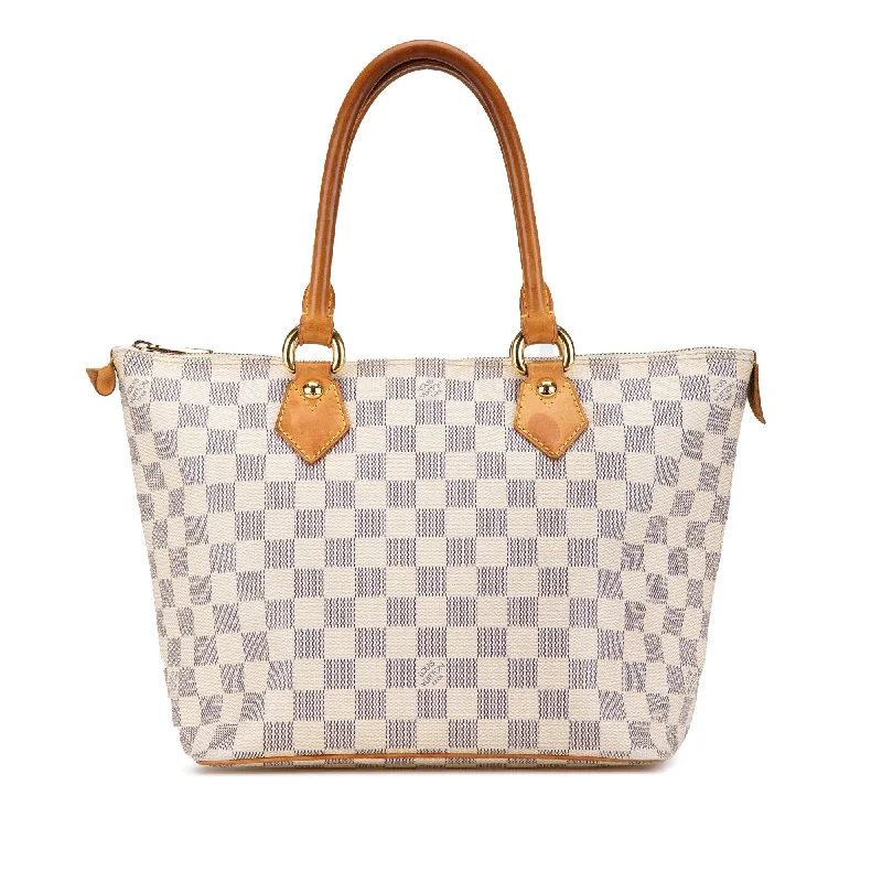 Louis Vuitton Alma bags with a detachable shoulder strap for versatilityWhite Louis Vuitton Damier Azur Saleya PM Handbag