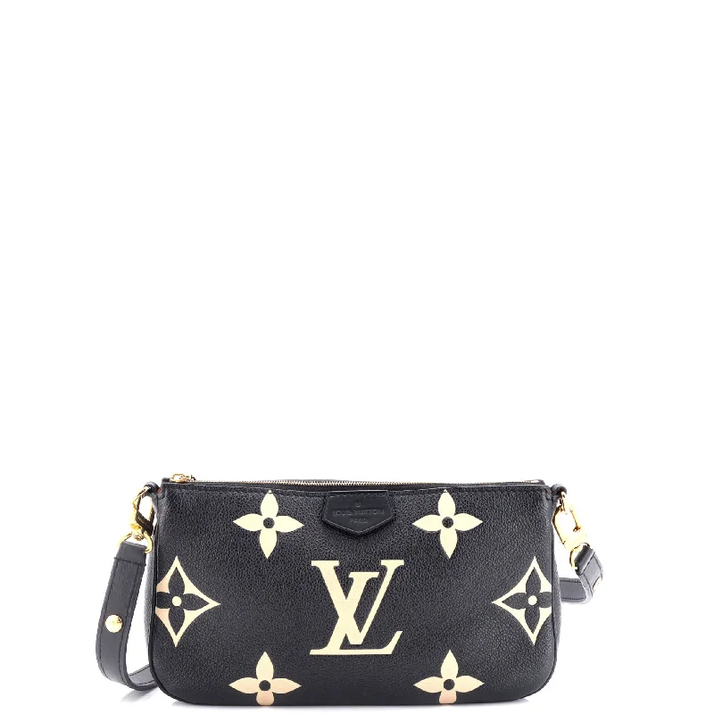 Louis Vuitton bags with a magnetic snap closure for easy accessMulti Pochette Accessoires Bicolor Monogram Empreinte Giant