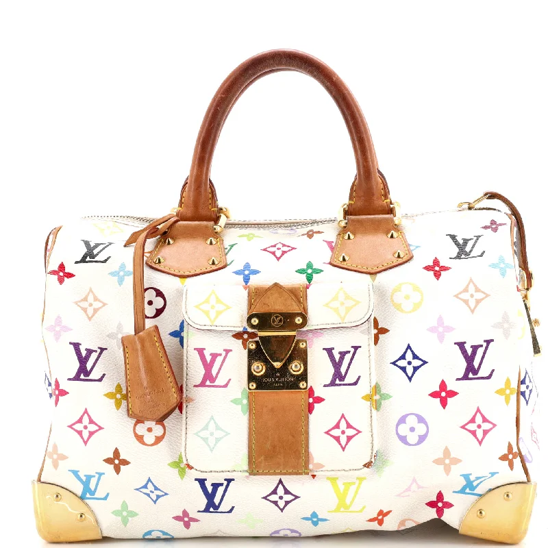 Christian Dior bags with a zip - top closure and multiple compartmentsSpeedy Handbag Monogram Multicolor 30