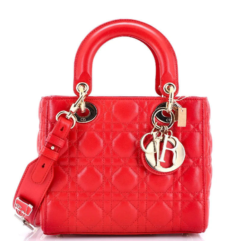 Christian Dior bags with a quilted pattern and gold - toned hardwareMy ABCDior Lady Dior Bag Cannage Quilt Lambskin