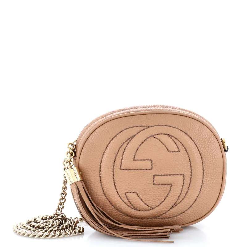 Women Gucci crossbody bags with a keychain holderSoho Chain Bag Leather Mini