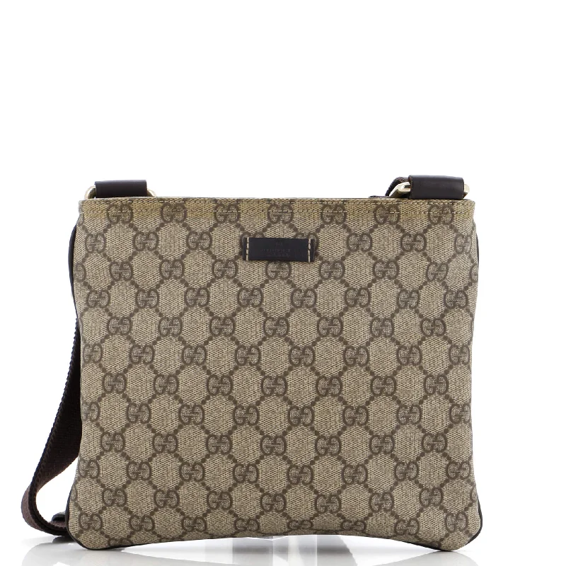 Women Gucci bags with a zip - around closure for securityZip Top Messenger Bag GG Coated Canvas Small