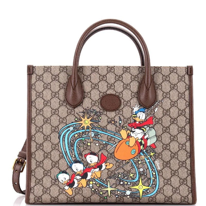 Gucci Dionysus bags for women with tiger - head claspsDisney Donald Duck Convertible Tote Printed GG Coated Canvas Medium