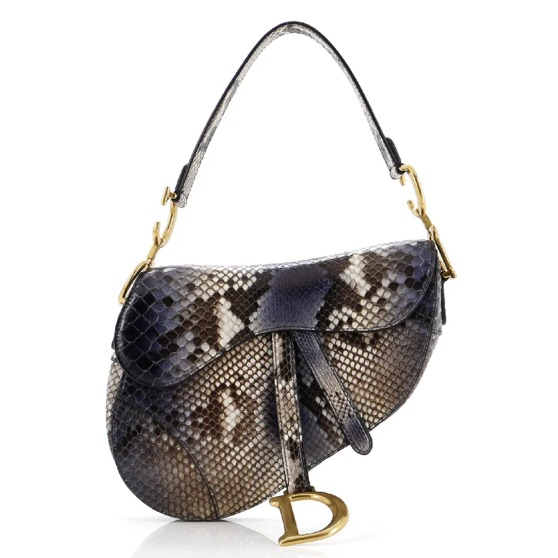 Fashion - forward Christian Dior tote bags for the modern womanSaddle Handbag Python Medium