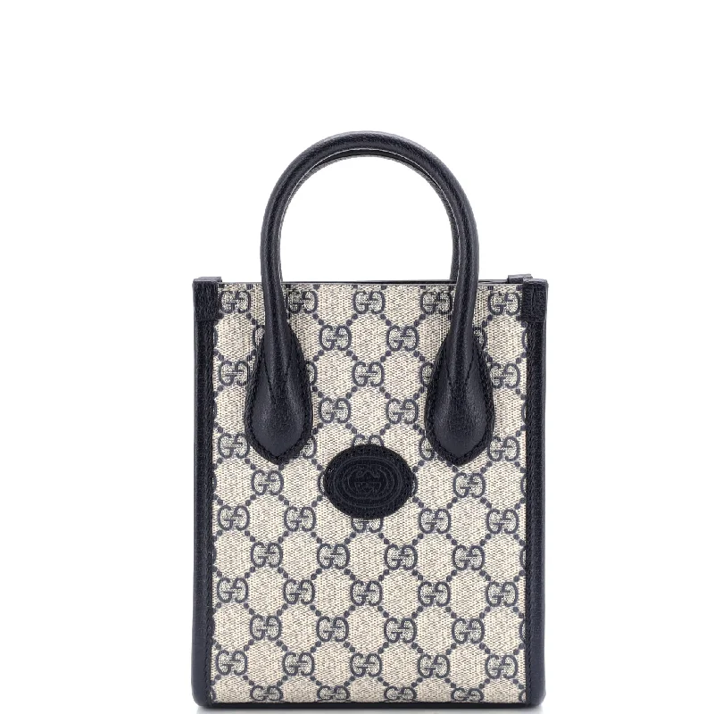 Ladies Gucci Dionysus bags in a pastel colorInterlocking G Patch Tote GG Coated Canvas Mini