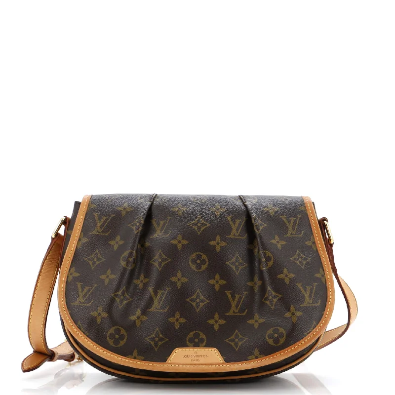 Louis Vuitton Alma bags with a leather - wrapped handle for a luxurious feelMenilmontant Handbag Monogram Canvas PM