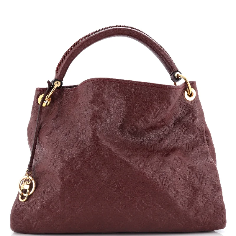 Louis Vuitton Alma bags with a leather - wrapped handle for a luxurious feelArtsy Handbag Monogram Empreinte Leather MM