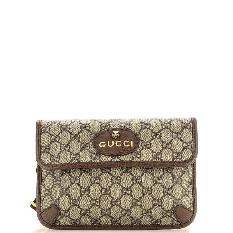 Gucci handbags for women with a back - zip pocketNeo Vintage Flap Belt Bag GG Coated Canvas