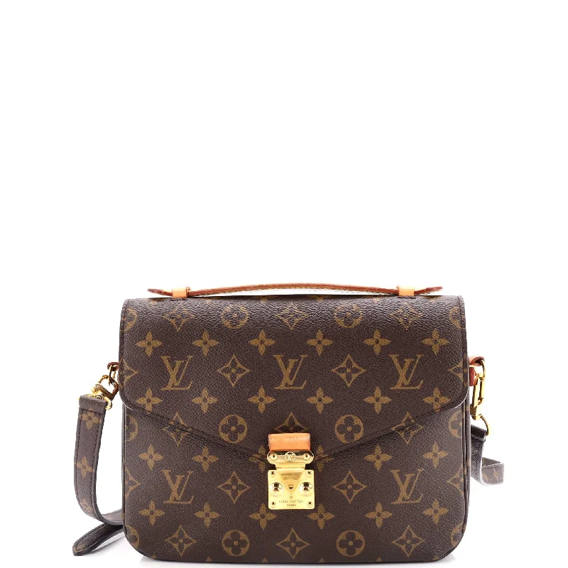 Ladies Louis Vuitton shoulder bags with a magnetic - closure flap for easePochette Metis Monogram Canvas