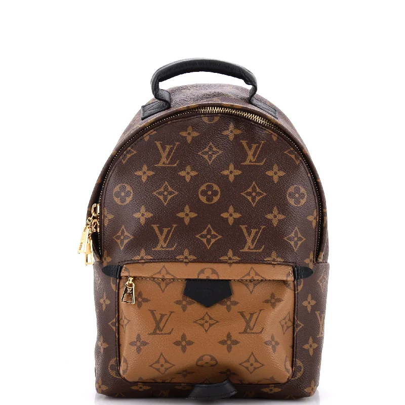 Louis Vuitton bags with a front - zip pocket for small items like keysPalm Springs Backpack Reverse Monogram Canvas PM