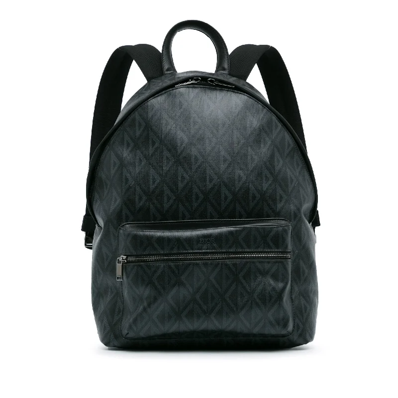 Fashion - forward Christian Dior tote bags for the modern womanBlack Dior CD Diamond Rider Zipped Backpack