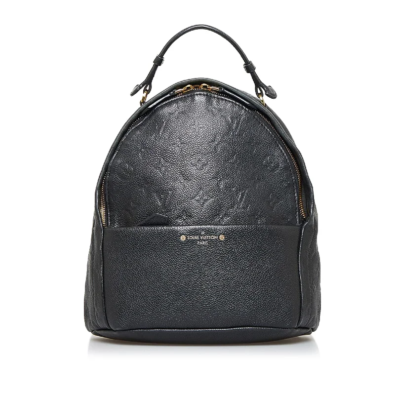 Louis Vuitton Twist bags with a crystal - embellished LV - turnlockBlack Louis Vuitton Monogram Empreinte Sorbonne Backpack