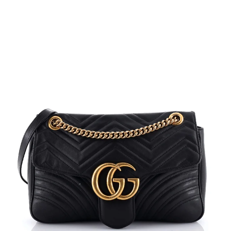 Gucci Marmont bags for women with gold - toned hardwareGG Marmont Flap Bag Matelasse Leather Medium