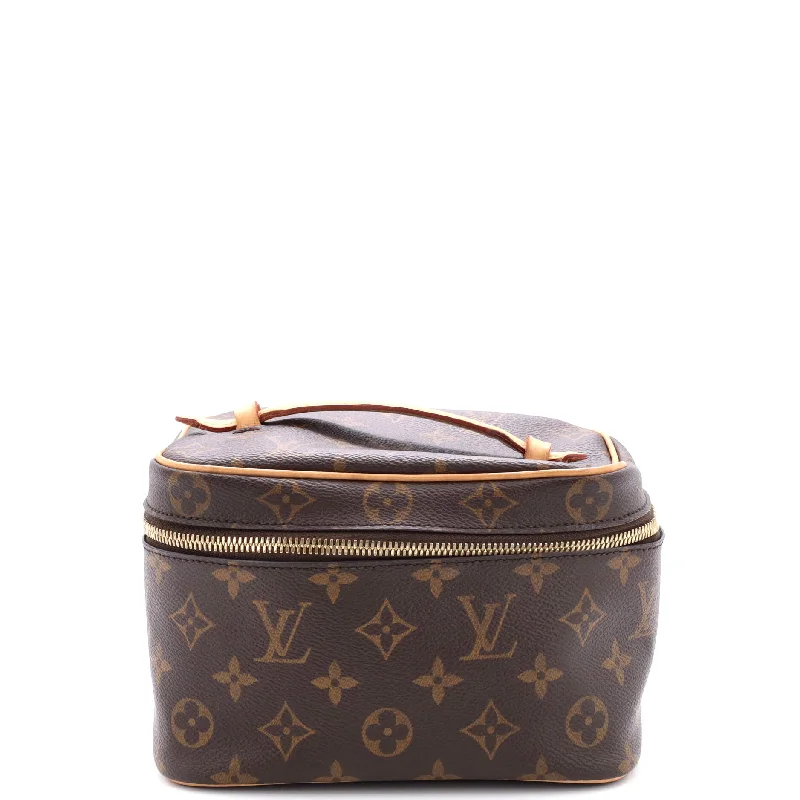 Ladies Louis Vuitton shoulder bags with a single - handle silhouetteNice Vanity Case Monogram Canvas Mini