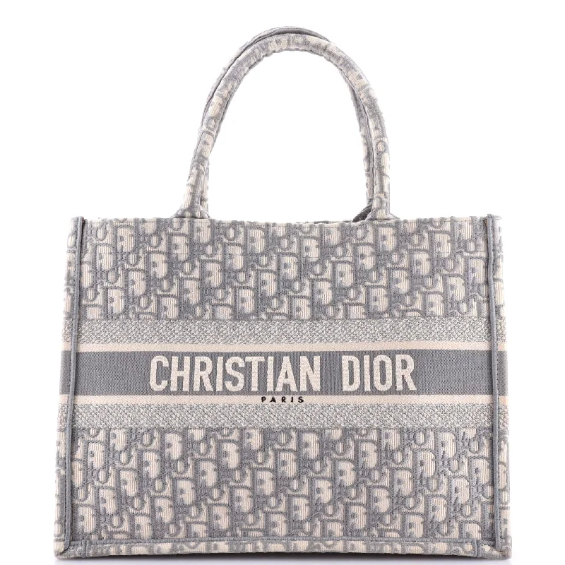 Luxury Christian Dior crossbody bags with a chain - link strapBook Tote Oblique Canvas Medium