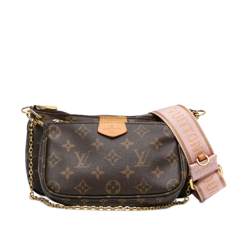 Louis Vuitton Capucines bags with smooth calfskin leather for luxuryBrown Louis Vuitton Monogram Multi Pochette Accessoires Satchel