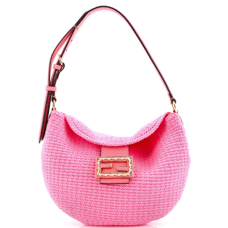 High - fashion Christian Dior bags with a geometric patternCroissant Hobo Crochet Small