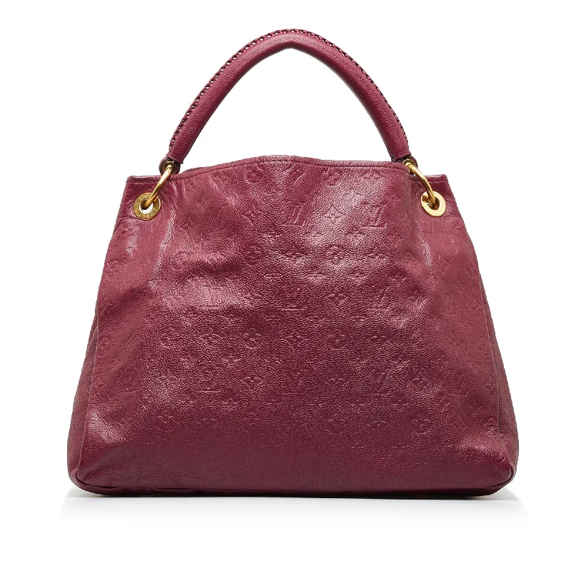 Louis Vuitton Twist bags with a snakeskin - effect panel for a bold lookRed Louis Vuitton Monogram Empreinte Artsy MM Hobo Bag