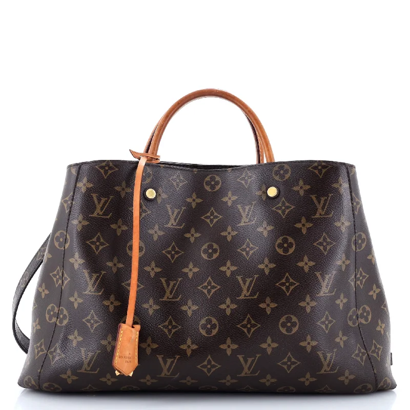 Louis Vuitton backpacks with a padded back panel for comfort during long - wearMontaigne Handbag Monogram Canvas GM