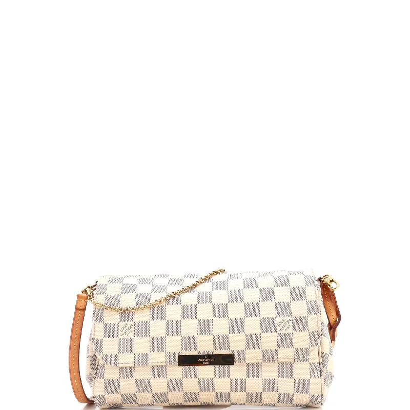 Ladies Louis Vuitton shoulder bags with a single - handle silhouetteFavorite Handbag Damier MM