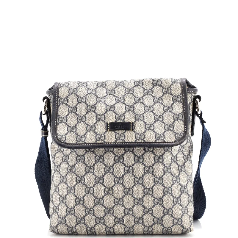 Gucci handbags for women with a patent - leather finishFlap Messenger GG Coated Canvas Small