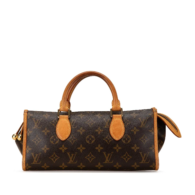 Louis Vuitton handbags with a beaded trim for a touch of glamourBrown Louis Vuitton Monogram Popincourt Handbag