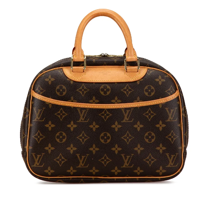 Louis Vuitton tote bags with a double - handle and shoulder - strap optionBrown Louis Vuitton Monogram Trouville Handbag